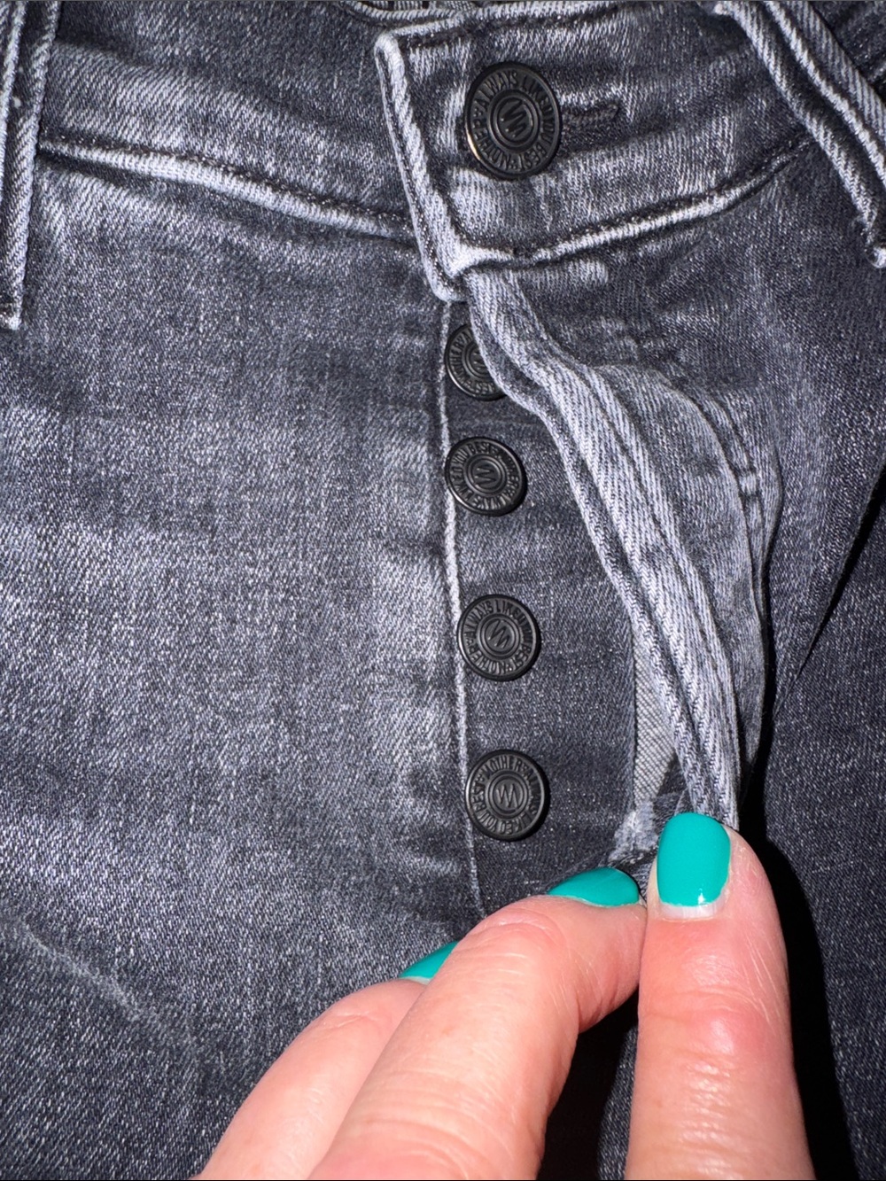 Mother Black Ankle Jeans-Raw Edge The Stunner Ankle Fray - Picture 7 of 11